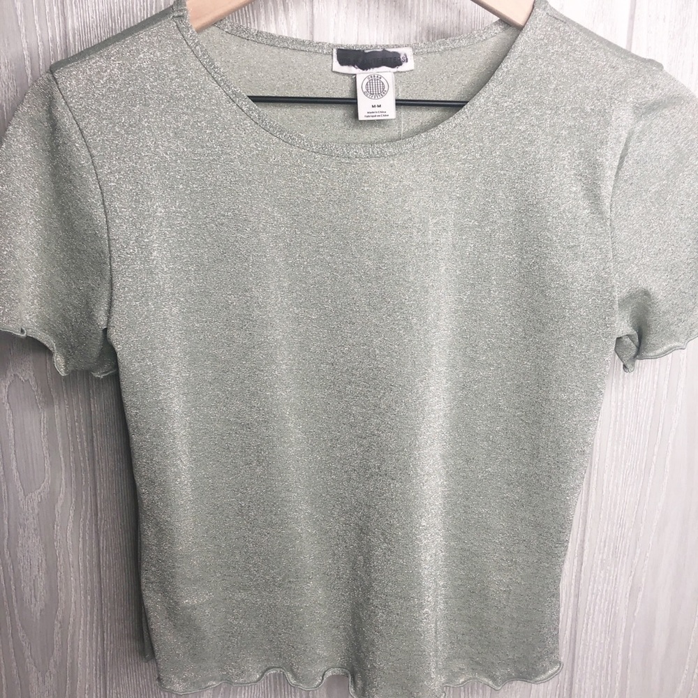 Urban outfitters crop top Sparkly MED - Picture 3 of 3